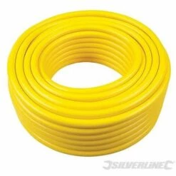SILVERLINE Tuyau D'arrosage En PVC Renforcé, Usage Intensif, 30 M, 30 M