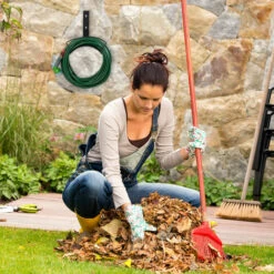 Relaxdays Support Tuyau D’arrosage, Pour 60 M & 5/8", Enrouleur, Dévidoir, Acier, Montage Mural, Rond, Jardin, Noir -Tuyau d'arrosage Soldes 28162408 3