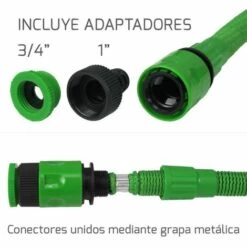Saturnia 8070502 ? Tube Extensible D'arrosage Avec Pistolet 7 Positions, 15 m, Multicolore -Tuyau d'arrosage Soldes 29456085 5