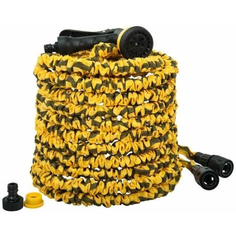 Tuyau 25m Extensible Jaune Werkapro Avec Pistolet 3 Tuyau 25m Extensible Jaune Werkapro Avec Pistolet