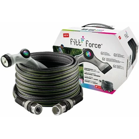 FITT FORCE 5/8" 20 M, Tuyau D’Arrosage Pour Jardin, Compact, Léger Et Résistant, Pour Usage Intensif, Avec Pistolet Multijet 5 FITT FORCE 5/8" 20 M, Tuyau D’Arrosage Pour Jardin, Compact, Léger Et Résistant, Pour Usage Intensif, Avec Pistolet Multijet – Image 3