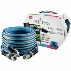 FITT FORCE 5/8" 25 M, Tuyau D'arrosage Compact Et Léger Pour Usage Intensif Avec Lance, Couleur Bleu -Tuyau d'arrosage Soldes 29804096 3