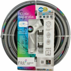 FITT NTS MASTERPLUS 1/2" (12,5 Mm) 15 M Kit - Tuyau D'arrosage équipé Pour Les Jardins, Robuste Et Malléable, Pour Usage Intensif Et Professionnel