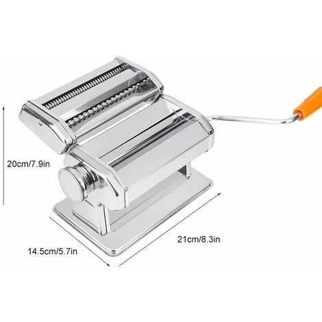 JEOBEST Kit Machine A Pates Et De Rouleaux Decoupeurs Pour Patissier Appareil A Pate / Laminoir Robot Ménager?Diviser? - Argent 5 JEOBEST Kit Machine A Pates Et De Rouleaux Decoupeurs Pour Patissier Appareil A Pate / Laminoir Robot Ménager?Diviser? - Argent – Image 3