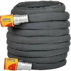 Tuyau D'arrosage TUFFHOZE 12,5M - HOZELOCK 8112 3460 - Tuyau Léger/robuste/durable/anti-torsion - Garantie 30 Ans - Gris