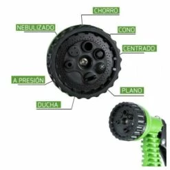 SATURNIA Irrigazione Flessibile Estensibile Da 5 A 15 Metri Con Pistola A 7 Posizioni -Tuyau d'arrosage Soldes 31640055 4