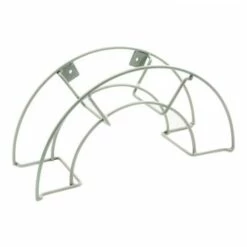 SATURNIA Supporto Tubo Metallico Parete 1/2 Luna Colore Grigio