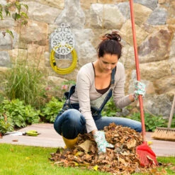 Relaxdays Porte Tuyau Arrosage Support Tuyau Arrosage Fonte Fer HxlxP: 50 X 32 X 20 Cm, Blanc -Tuyau d'arrosage Soldes 31791070 4