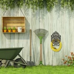 Relaxdays Porte Tuyau Arrosage Support Tuyau Arrosage Fonte Fer HxlxP: 50 X 32 X 20 Cm, Bronze -Tuyau d'arrosage Soldes 31791076 3