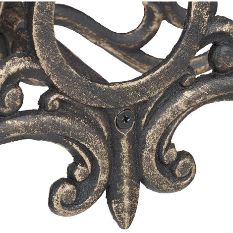 Relaxdays Porte Tuyau Arrosage Support Tuyau Arrosage Fonte Fer HxlxP: 24 X 31,5 X 15 Cm, Bronze 6 Relaxdays Porte Tuyau Arrosage Support Tuyau Arrosage Fonte Fer HxlxP: 24 X 31,5 X 15 Cm, Bronze – Image 4