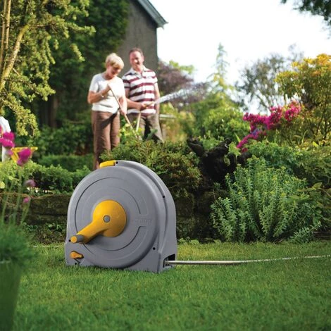 WILTEC Coffre à Tuyau Hozelock Fast Reel Avec 40m De Tuyau (Ø 12,5mm), Guide Tuyau Automatique 4 WILTEC Coffre à Tuyau Hozelock Fast Reel Avec 40m De Tuyau (Ø 12,5mm), Guide Tuyau Automatique – Image 2