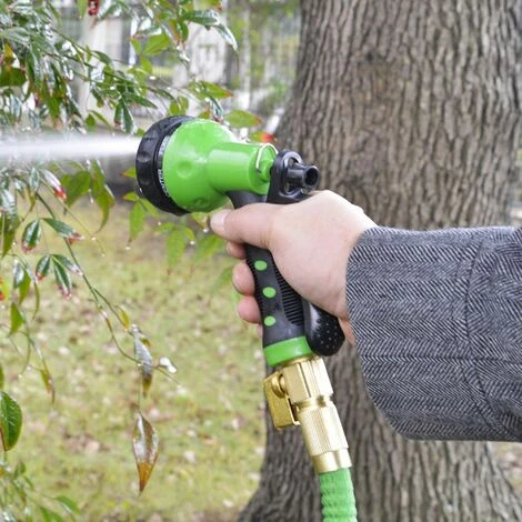 SKYLANTERN Tuyau D'Arrosage Extensible 30M 8 Fonctions - Tuyau Arrosage Flexible Vert Avec Pistolet Amovible - Tuyau Arrosage Extensible 8 Fonctions Pour Arrosage Des Plantes, Nettoyage Du Jardin Et Irrigations - Vert 4 SKYLANTERN Tuyau D'Arrosage Extensible 30M 8 Fonctions - Tuyau Arrosage Flexible Vert Avec Pistolet Amovible - Tuyau Arrosage Extensible 8 Fonctions Pour Arrosage Des Plantes, Nettoyage Du Jardin Et Irrigations - Vert – Image 2