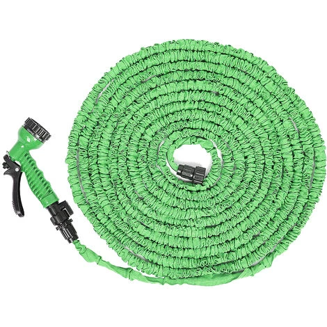 SKECTEN Tuyaux D'arrosage Extensible Rétractable 30m Avec Pistolet 7 Fonctions Vert 5 SKECTEN Tuyaux D'arrosage Extensible Rétractable 30m Avec Pistolet 7 Fonctions Vert – Image 3