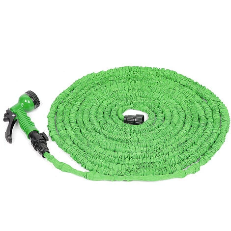 SKECTEN Tuyau D'arrosage Extensible, 7.5M / 75FT Rétractable Tuyau D'arrosage Tuyau D'arrosage Flexible Avec 7 Fonctions Pistolet, Pour Jardinage Laver La Voiture Arroser Camping 4 SKECTEN Tuyau D'arrosage Extensible, 7.5M / 75FT Rétractable Tuyau D'arrosage Tuyau D'arrosage Flexible Avec 7 Fonctions Pistolet, Pour Jardinage Laver La Voiture Arroser Camping – Image 2