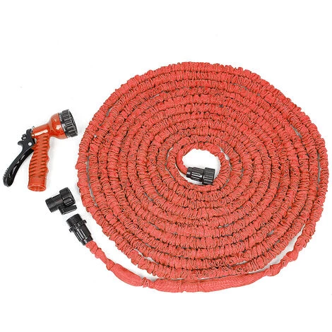 SKECTEN 100FT Tuyaux D'arrosage Extensible Rétractable 10m/30M Avec Pistolet 7 Fonctions Orange 5 SKECTEN 100FT Tuyaux D'arrosage Extensible Rétractable 10m/30M Avec Pistolet 7 Fonctions Orange – Image 3