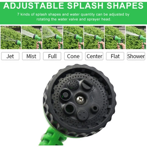 HAPPYSHOPPING KKmoon (neutre) Pistolet A Eau De Lavage De Voiture Haute Pression De Voiture 3 Fois Pistolet A Eau Telescopique, 175FT Vert - 175FT Vert 4 HAPPYSHOPPING KKmoon (neutre) Pistolet A Eau De Lavage De Voiture Haute Pression De Voiture 3 Fois Pistolet A Eau Telescopique, 175FT Vert - 175FT Vert – Image 2