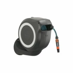 GARDENA Dévidoir Automatique Mural RollUp M 20 M Blanc (18612-20)