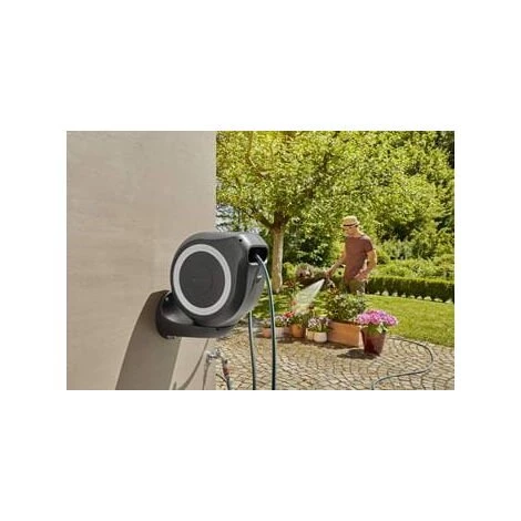 GARDENA Dévidoir Automatique Mural RollUp M 20 M Blanc (18612-20) 4 GARDENA Dévidoir Automatique Mural RollUp M 20 M Blanc (18612-20) – Image 2