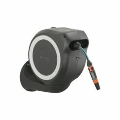 GARDENA Dévidoir Automatique Mural RollUp S 15 M Blanc (18602-20)