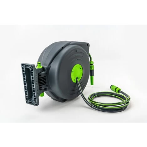 Dévidoir Mural Automatique L.12m+2m - Suan - Gris 3 Dévidoir Mural Automatique L.12m+2m - Suan - Gris