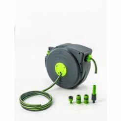 Dévidoir Mural Automatique L.12m+2m - Suan - Gris 9 Dévidoir Mural Automatique L.12m+2m - Suan - Gris -Tuyau d'arrosage Soldes 33645091 3