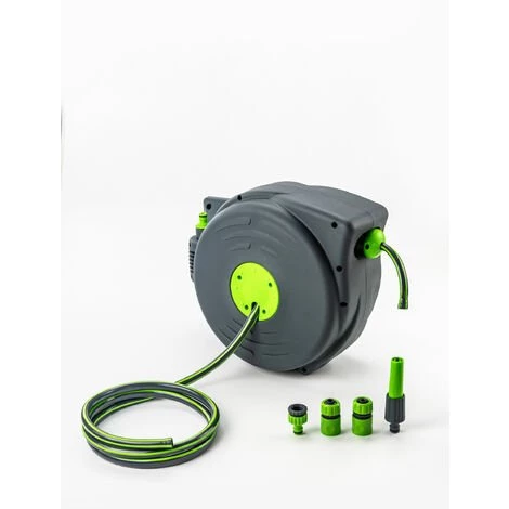 Dévidoir Mural Automatique L.12m+2m - Suan - Gris 5 Dévidoir Mural Automatique L.12m+2m - Suan - Gris – Image 3