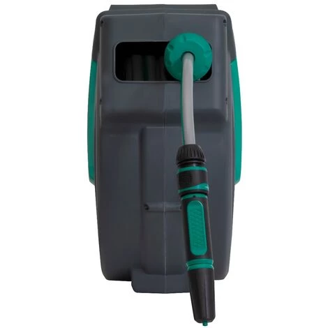 VONROC Dévidoir Automatique Avec Support Mural - Tuyau De 25M, Buse D’arrosage Et Raccords Inclus 6 VONROC Dévidoir Automatique Avec Support Mural - Tuyau De 25M, Buse D’arrosage Et Raccords Inclus – Image 4