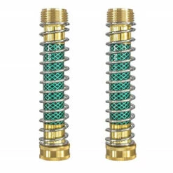 ASUPERMALL 2 Pieces Protecteur D'Extension De Tuyau D'Arrosage Flexible Court Avec Protecteur De Pliage De Tuyau A Ressort Helicoidal + 4 Rondelles + 2 Bandes D'Etancheite, 1 Jeu -Tuyau d'arrosage Soldes 33912119 5