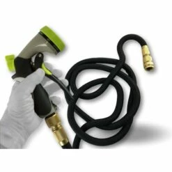 KIBROS Tuyau D'arrosage Extensible Rétractable PRO | Pistolet 8 Positions - A L'unité - 3 à 7 Mètres -Tuyau d'arrosage Soldes 34301379 5