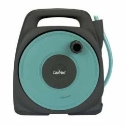 Dévidoir De Tuyau D'arrosage Portable équipé Capvert - Longueur 10 M - Bleu Et Gris Anthracite