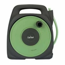 Dévidoir De Tuyau D'arrosage Portable équipé Capvert - Longueur 10 M - Vert Et Gris Anthracite