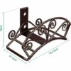 DONTODENT Support De Tuyau D'arrosage Support De Tuyau D'eau Robuste Support De Tuyau En Métal Solide Fixation Murale Décorative Et Durable Pour Tuyau D'arrosage Enrouleur De Tuyau Support De Tuyau Organisateur De Tuyau Pour Cour Extérieure, Bronze