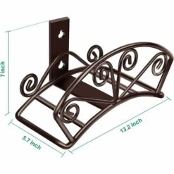 DONTODENT Support De Tuyau D'arrosage Support De Tuyau D'eau Robuste Support De Tuyau En Métal Solide Fixation Murale Décorative Et Durable Pour Tuyau D'arrosage Enrouleur De Tuyau Support De Tuyau Organisateur De Tuyau Pour Cour Extérieure, Bronze