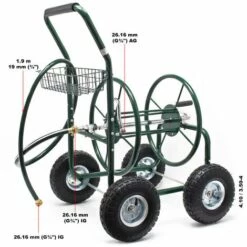 WILTEC XPOtool Chariot De Tuyau Pour Tuyaux De 16mm (5/8″) Jusqu’à 76 M à Raccord De 19mm (3/4″) Et Roues De 25cm De Ø -Tuyau d'arrosage Soldes 36838151 3