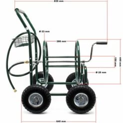 WILTEC XPOtool Chariot De Tuyau Pour Tuyaux De 16mm (5/8″) Jusqu’à 76 M à Raccord De 19mm (3/4″) Et Roues De 25cm De Ø -Tuyau d'arrosage Soldes 36838151 4