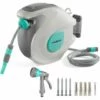HAUSHOF Enrouleur Tuyau Arrosage, 20+2 M Avec 2 Pistolet à Eau (9 Modes De Jet Réglables),Rétractation Automatique,Pivotant à 180°,Verrouillage à Toute Longeur,Dévidoir Mural Idéal Pour Jardin,Garage 1 HAUSHOF Enrouleur Tuyau Arrosage, 20+2 M Avec 2 Pistolet à Eau (9 Modes De Jet Réglables),Rétractation Automatique,Pivotant à 180°,Verrouillage à Toute Longeur,Dévidoir Mural Idéal Pour Jardin,Garage -Tuyau d'arrosage Soldes 37820011 1