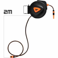 Boudech Enrouleur 20M De Tuyau D'arrosage Automatique équipé D'un Pivot De Jardin Et Enrouleur Avec Pompe -Tuyau d'arrosage Soldes 38294135 4