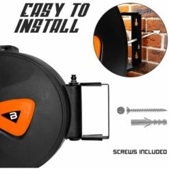 Boudech Enrouleur 20M De Tuyau D'arrosage Automatique équipé D'un Pivot De Jardin Et Enrouleur Avec Pompe -Tuyau d'arrosage Soldes 38294135 5