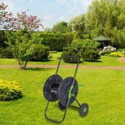 RIBIMEX Dévidoir - RIBILAND PRA-DB-1105 - Enrouleur Sur Roues Vide Capacité 40m Diam.15mm -Tuyau d'arrosage Soldes 40592513 3