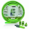 VITO GARDEN Kit D'arrosage Jardin 19mm VITOGARDEN 25m PVC Renforcé Avec Lance Multi Jet+ 2 Raccords Auto+ Nez De Robinet -Tuyau d'arrosage Soldes 4104578 1