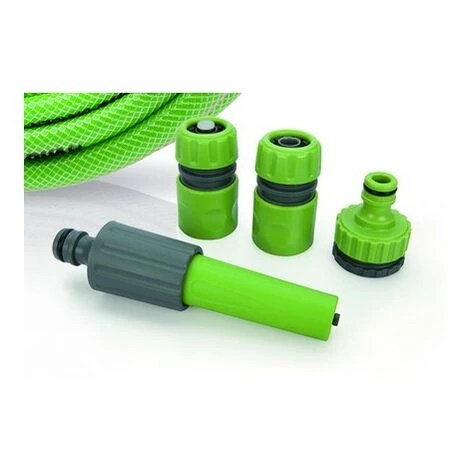 VITO GARDEN Tuyau Arrosage Jardin 20 Mètres 15mm VITO PVC Renforcé Lance Multi Jet +2 Raccords + Nez De Robinet 4 VITO GARDEN Tuyau Arrosage Jardin 20 Mètres 15mm VITO PVC Renforcé Lance Multi Jet +2 Raccords + Nez De Robinet – Image 2