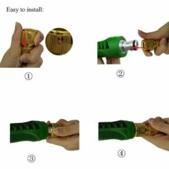 Kueatily Tuyau D'arrosage, Extensible à Jardin Tuyau D'eau Tuyau Rétractable Flexible Avec Fixations En Métal Pour Irrigation/Nettoyage Du Jardin/Voiture De Lavage (2.5m) -Tuyau d'arrosage Soldes 42226031 5