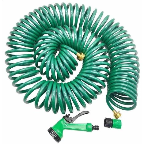 TERRE JARDIN Tuyau D'arrosage Spirale - 25 M 3 TERRE JARDIN Tuyau D'arrosage Spirale - 25 M