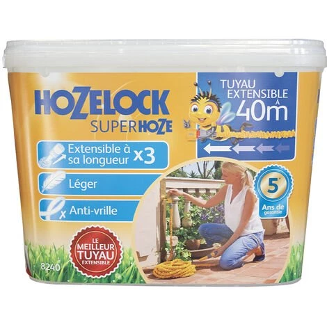 HOZELOCK Tuyau D'arrosage Avec Raccord HOZELOCK Superhoze L.40 M 3 HOZELOCK Tuyau D'arrosage Avec Raccord HOZELOCK Superhoze L.40 M