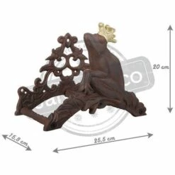 ESSCHERTDESIGN Support Tuyau D'arrosage Grenouille Couronnée Marron - Marron -Tuyau d'arrosage Soldes 4707358 4