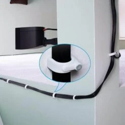 Câble Blanc Rond Clips Cavalier Attache Câble Pinces Ronde Câble Clips Fils Pontets Fixation Avec Clou Taille 6mm, 7mm, 8mm, 10mm Fontainebleau 400Pcs -Tuyau d'arrosage Soldes 47675242 4