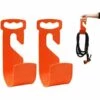 Support De Tuyau D'arrosage, Support De Tuyau D’Arrosage Cintre Portable, Support De Tuyau Flexible Mural, Tuyau D'arrosage Robuste Crochet Pour Expanding Tubing Garden Organizer 23.5*11*9CM Fontainebleau 2Pcs Orange