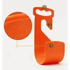 Support De Tuyau D'arrosage, Support De Tuyau D’Arrosage Cintre Portable, Support De Tuyau Flexible Mural, Tuyau D'arrosage Robuste Crochet Pour Expanding Tubing Garden Organizer 23.5*11*9CM Fontainebleau 2Pcs Orange -Tuyau d'arrosage Soldes 47743004 3