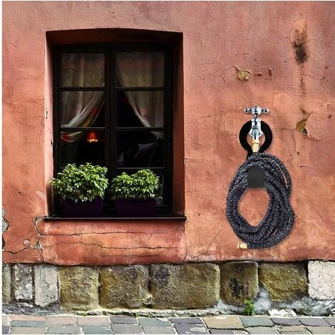 D'arrosage Porte-support Mural D'arrosage Tuyau Crochet De Suspension En Métal Accessoires De Jardin 22*5*9CM Fontainebleau 2Pcs Noir 7 D'arrosage Porte-support Mural D'arrosage Tuyau Crochet De Suspension En Métal Accessoires De Jardin 22*5*9CM Fontainebleau 2Pcs Noir – Image 5