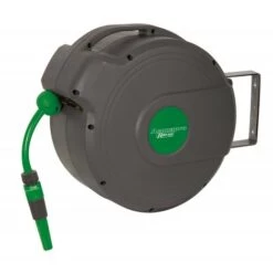 RIBIMEX Dévidoir Automatique ACQUAPRO Tuyau 20 M - Ø Intérieur 12,5 Mm Et D’un Tuyau D’alimentation 2 M.